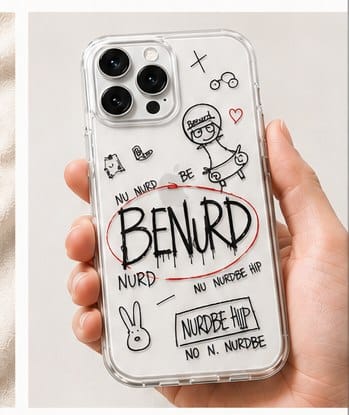 손에 든 BENURD 폰케이스 시안